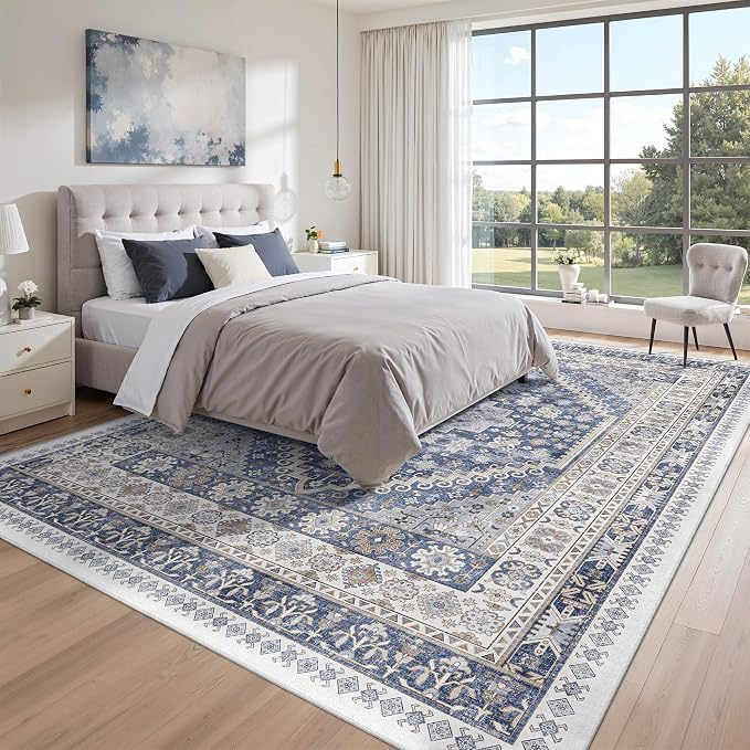 zesthome 8x12 Area Rugs, Stain Resistant Washable Rug, Ultra-Thin Rugs - Image 9