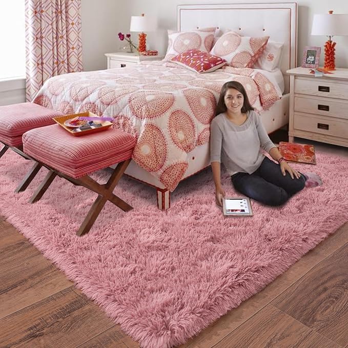 Rugs for Living Room 8x10, Soft Shaggy Modern Shag Area Rug for Bedroom - Image 6