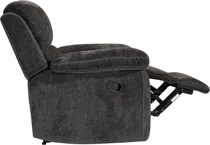 Betsy Furniture Modern Fabric Recliner Sofa Set, Loveseat w/Console, Recliner - Image 6