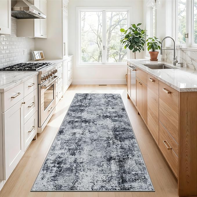 2x5 Washable Runner Rug for Hallway: Non Slip Entryway Runners Rugs - Image 2
