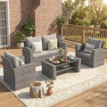 Wisteria Lane Patio Furniture Set, Wicker Outside Outdoor Furniture by WisteriaLane