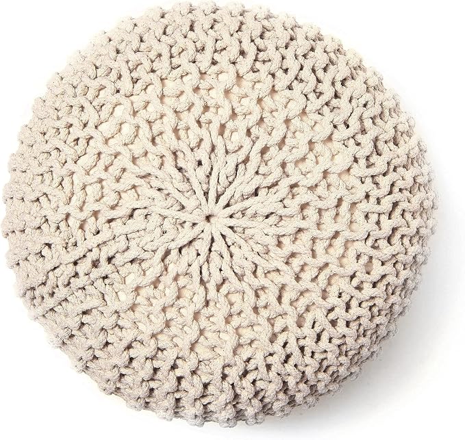 REDEARTH Round Pouf Ottoman - Image 6