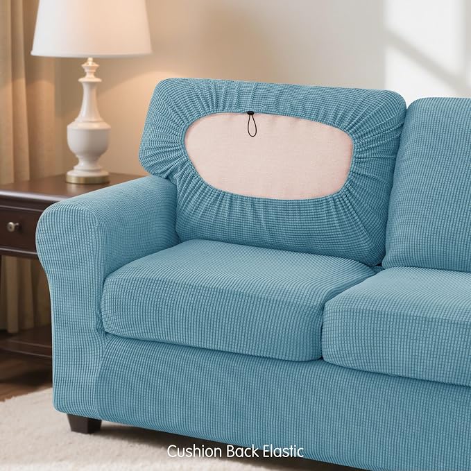 SUBRTEX 5 Pieces Stretch Sofa Slipcover Sets Couch Cover Sets Backrest Cushion - Image 7