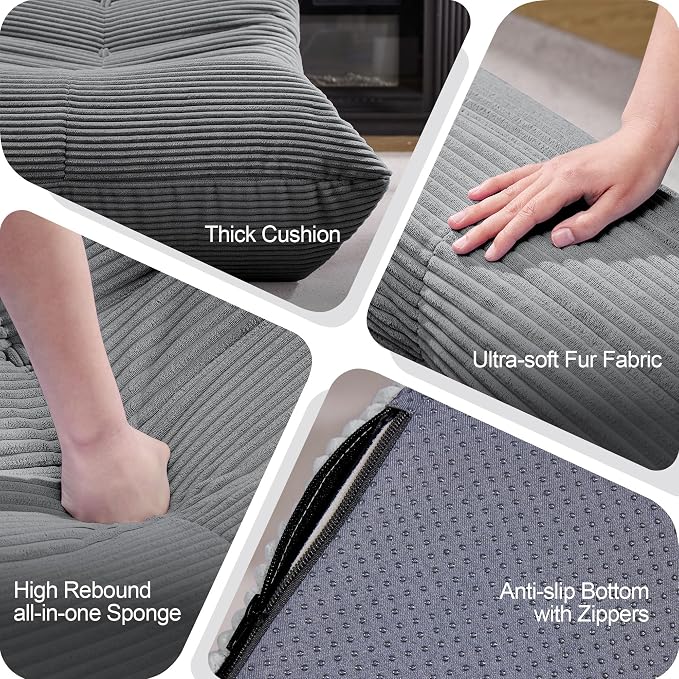 Bean Bag Chairs for Adults Giant Bean Bag Chair Memory Foam BeanBag Chair Bean - Image 7