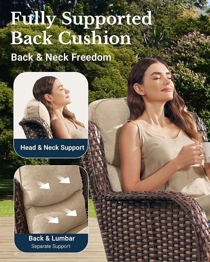 HILLGA Luxury High Back Patio Furniture Set - Image 4