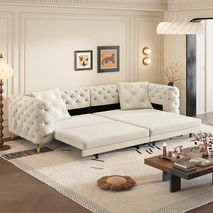 97.7" Convertible Queen Sleeper Sofa by Unknown