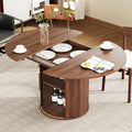 weselon 43"-59" Extendable Round to Oval Dining Table by WelcometoFurnitureSalon
