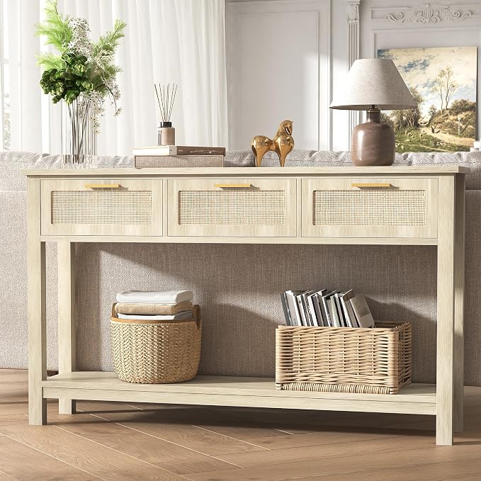 ELYKEN Rattan 51.2" Console Table by ELYKEN