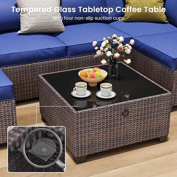 9 Piece Outdoor Patio Furniture Set - Image 7
