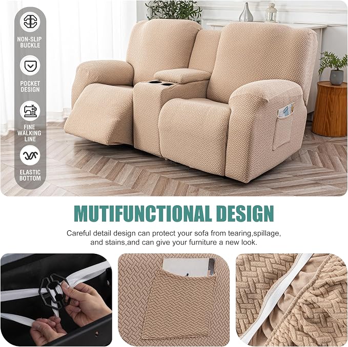 Genina Recliner Loveseat Covers - Image 4