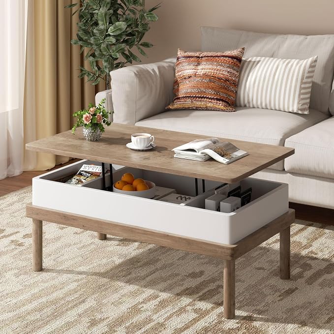 Shintenchi Coffee Table, Lift Top Coffee Table - Image 2