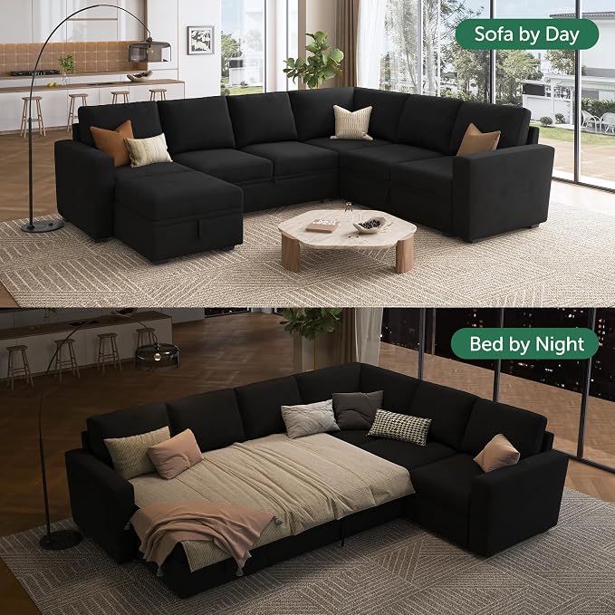 HONBAY Sectional Sleeper Couch - Image 3