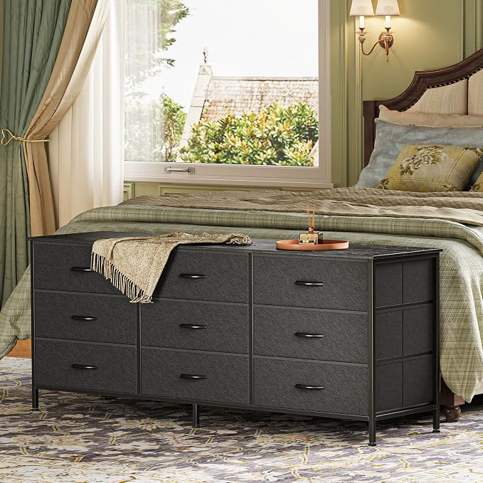 Huuger 9 Drawer Dresser, 55 Inch TV Stand - Image 5