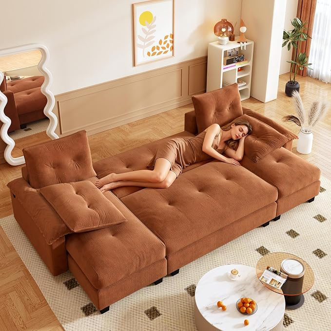 104.7" U-Shaped Sleeper Sofa - Image 4