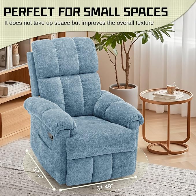 Korser Recliner Chair, Swivel Rocker Recliner Chair - Image 8