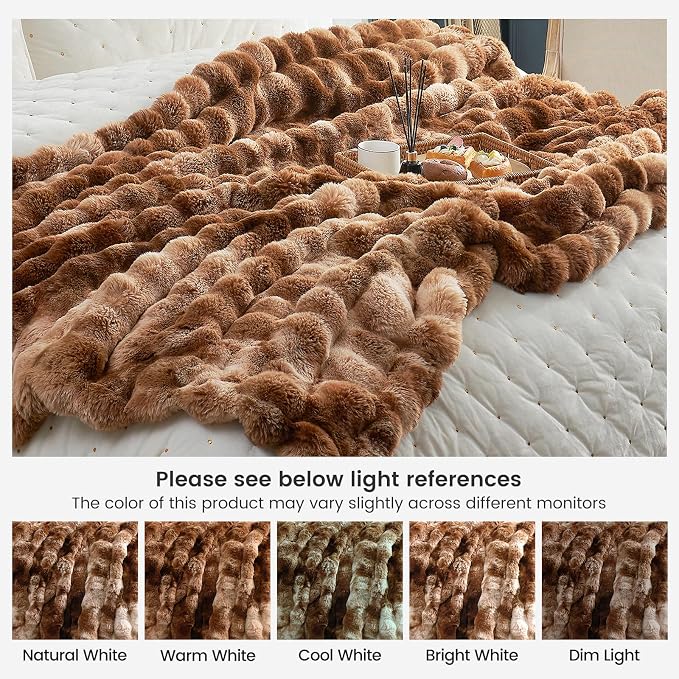 Cozy Bliss Faux Fur Throw Blanket - Image 9