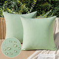 MIULEE Pack of 2 Decorative Outdoor Solid Waterproof Throw Pillow Covers Spring by MIULEE