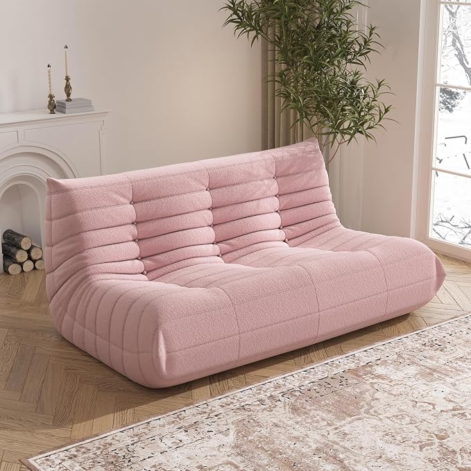 YVDNHP Big Bean Bag Chairs for Adults, 3 Seater Large Bean Bag Sofa, Fireside - Image 3