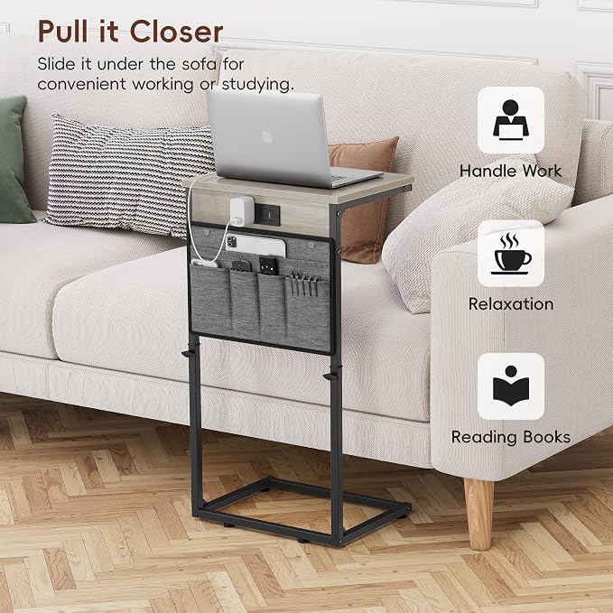 Vagusicc C-Shaped End Table Set of 2 - Image 8