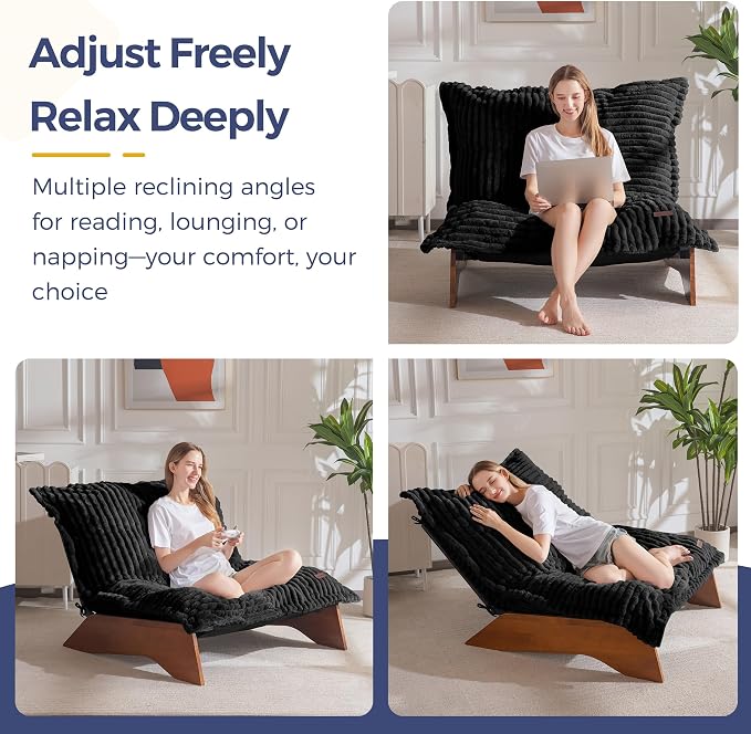 MAXYOYO Adjustable Living Room Chair, 3-Position Bean Bag Chair - Image 4