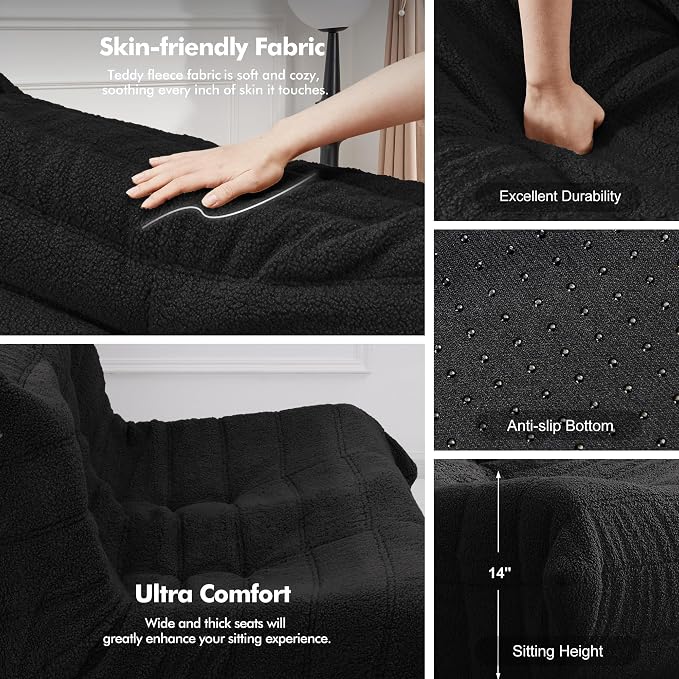 Bean Bag Loveseat Chair Big Sofa Beanbag Chair - Image 6