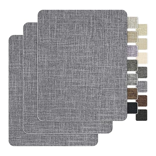 BESEZX Linen Fabric Repair Patch，3 PCS 9 * 11 Inch Self-Adhesive Couch Fabric by Besezx