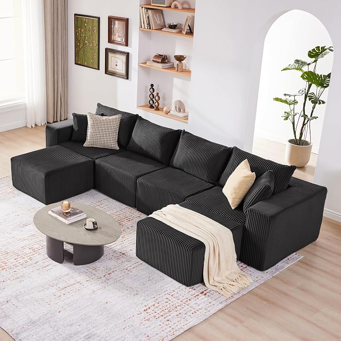Weture 135.4" Cloud Couch Sectional, Modular Sectional Sofa - Image 4