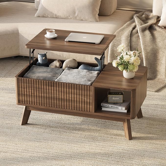 Wood Lift Top Coffee Table - Image 6