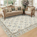 Large Entryway Rug 3x5 Floral Washable Area Rugs Vintage Soft Non-Slip Small by GarveeHome