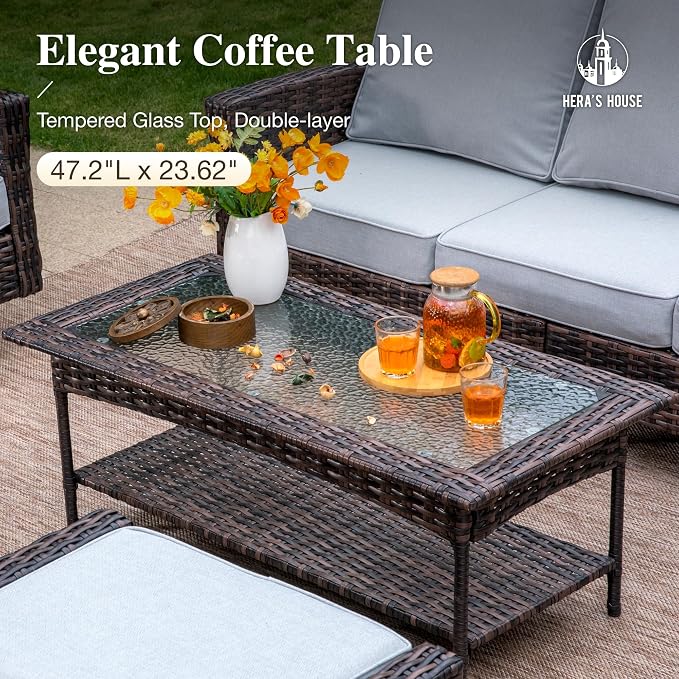 HERA'S HOUSE Gray Patio Furniture Set - Image 7