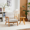 Mid Century Modern Accent Chair, Solid Wood Comfy Living Room Chair by SmartEdge