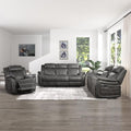 Lexicon Recliner Living Room Set, Home Theater Seating, Manual Polished by Lexicon