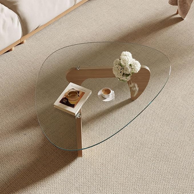 Modern Coffee Table for Living Room and Small Spaces, 43.3" x 29.5" x 15.8" - Image 4