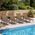 Crestlive Products Outdoor Chaise Lounge Chair, 5-Position Pool Lounge Chairs by CrestliveProducts