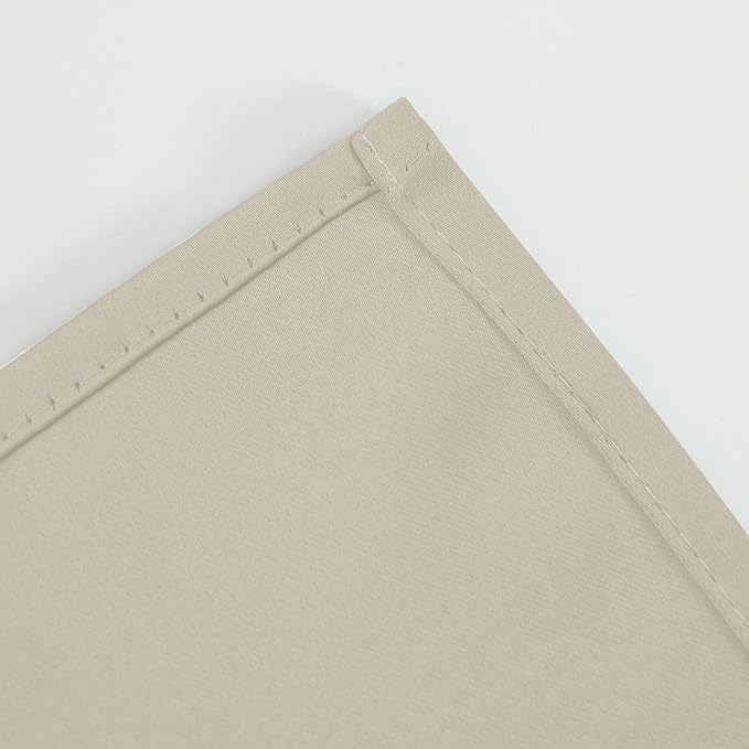 LEMOMO Light Beige Thermal Blackout Curtains/38 x 84 Inch/Set of 2 Panels Room - Image 8