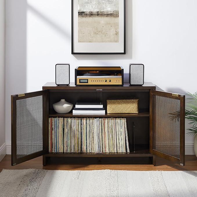 Crosley Furniture Kenji Media Console, Record Player Stand - Image 9