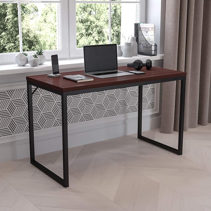 EMMA + OLIVER Industrial Modern Desk-47"L Commercial Grade Home Office by EMMAOLIVER