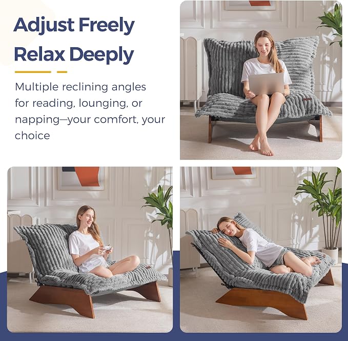 MAXYOYO Adjustable Living Room Chair, 3-Position Bean Bag Chair - Image 4