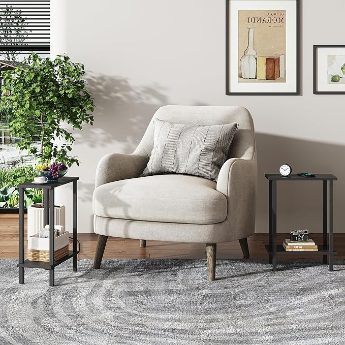 TUTOTAK Small Side Table, Narrow End Table, Skinny Sofa Table, Slim Nightstand - Image 7