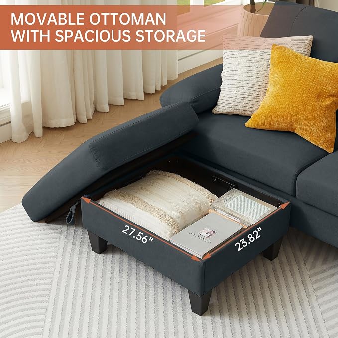 5 Seat Sectional Sofa Set for Living Room Set - Image 6
