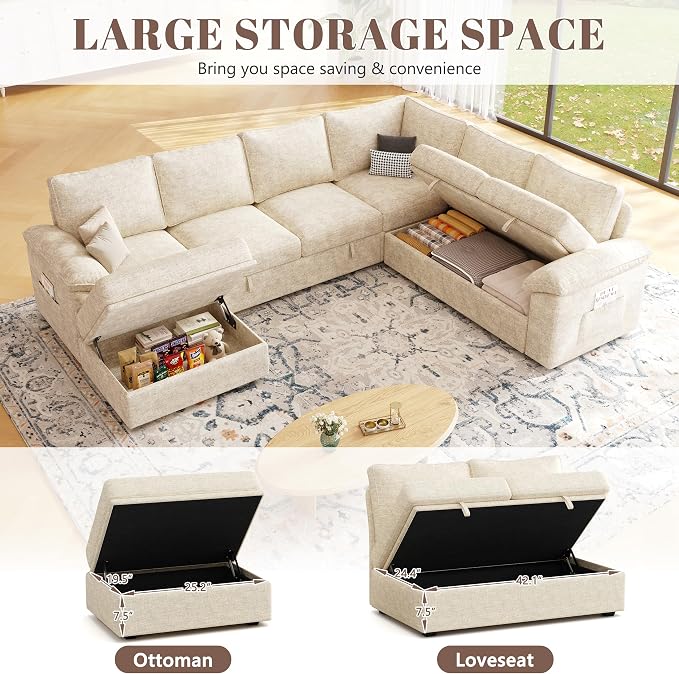 108 Inch Modular Sectional Sofa - Image 6