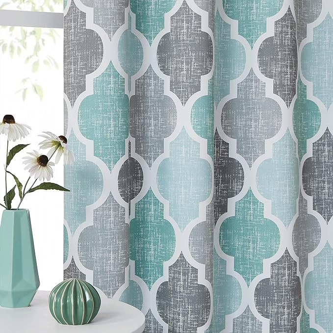 Beauoop 100% Blackout Curtains 45 Inches Long 2 Panels - Image 6