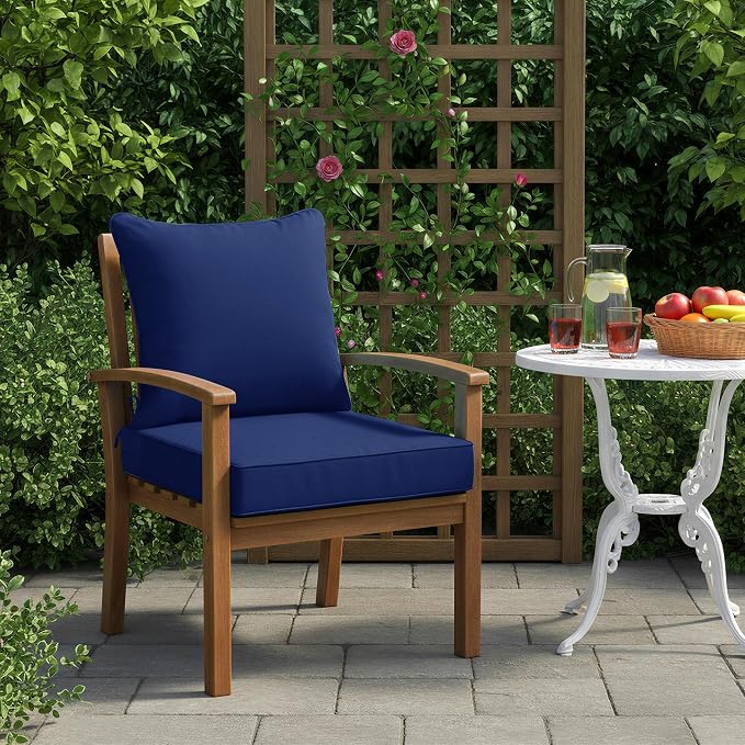 Summsun Outdoor Cushions for Patio Furniture 24 x 24 Inch, Double-Sided - Image 2