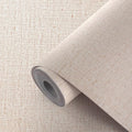 Beige Wallpaper Peel and Stick 472" Textured Beige Grasscloth Contact Paper by Akywall