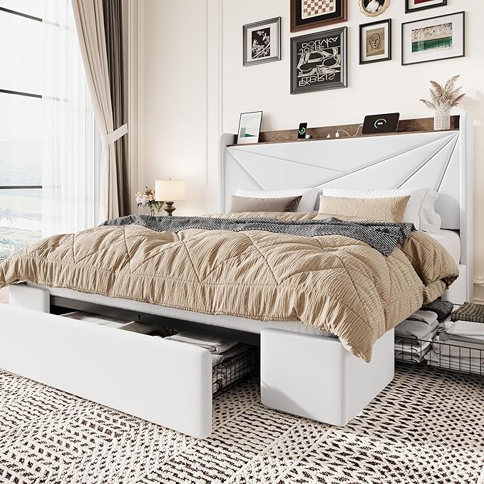 SHA CERLIN Full Size Bed Frame by SHACERLIN