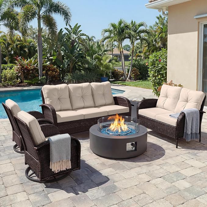 UPHA 8 Pieces Patio Furniture Set by UPHA