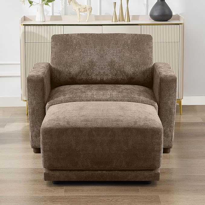 44.2" Chenille Oversized Chair by CACFTII