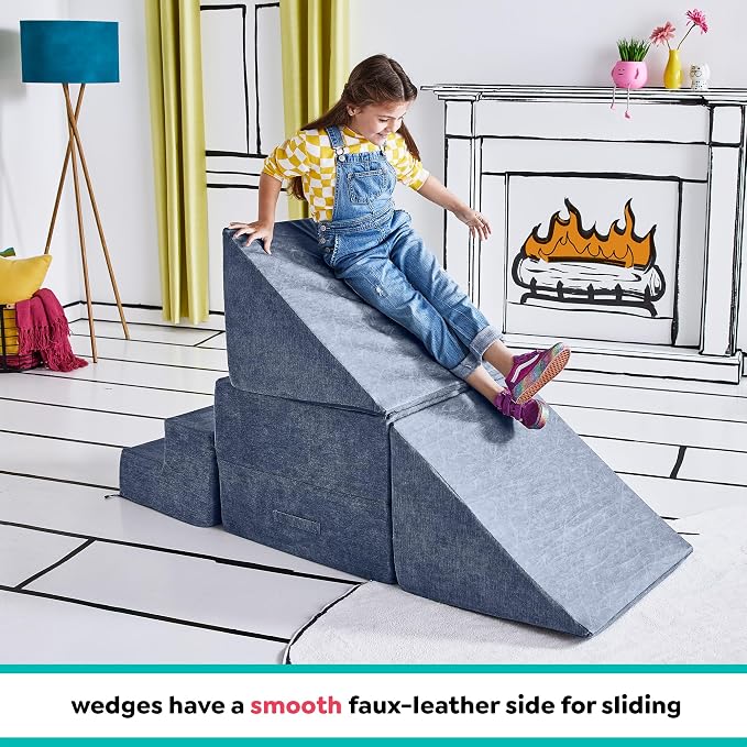 Yourigami Kids and Toddler Play Gym, Playroom Couch Set, Durable Modular Design - Image 5