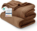 Bedsure GentleSoft Fleece Blanket Twin Size Orange by BEDSURE