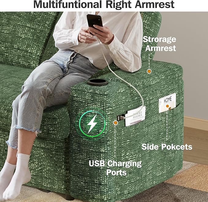 Vipbear 65" Loveseat Sleeper Sofa - Image 8
